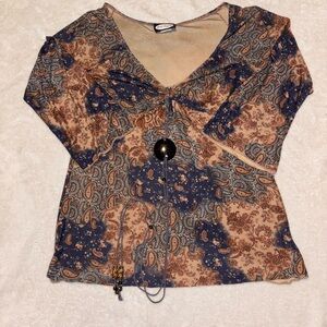 Paisley Print Women's Top